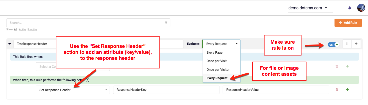 Set Response Header Actionlet